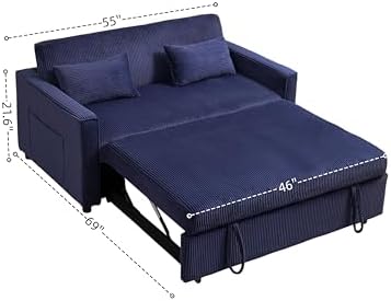 KEIKI-Loveseat Sofa-Pullout Bed & Recliner