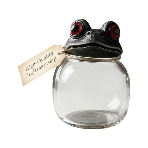 Frascos de boticarios | Contenedores Porta Botellas Diseño De Rana, Tarros De boticarios De Baño - Para Mostrador Cocina Dulces Café Galletas Vanidad Azúcar Harina