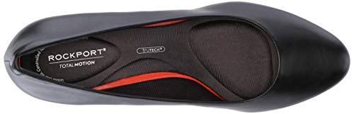Rockport Womens Total Motion Leah Pump, Black Nappa, 8.5 Wide Us #TOP4
