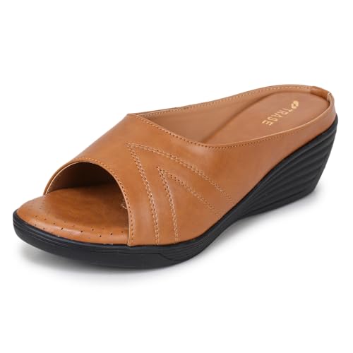 Image of TRASE Wedges for Women | Stylish Sandals for Woman | 2 Inch Wedge Heel Footwear | Ladies Office Wear