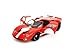 Jada Pink Slips 1968 Ford GT40 MK1-1:18 Scale Diecast Model with Opening Doors and Working Steering - for Collectors and Enthusiasts 14+ - Red