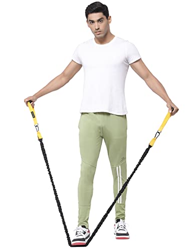 Image of UZARUS Men's Stretchable Joggers Track Pants for Gym, Yoga, Workout and Casual Wear with Towel Holder Loop