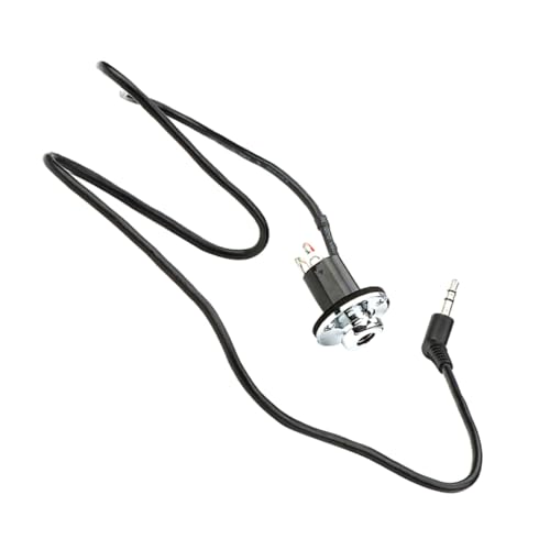 GOOHOCHY Guitar Pickup End Pin Jack 1/4 Female End Pin Socket to 3.5mm Male Plug Cable Cable Guitar Supplies