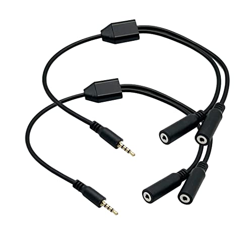 Seadream Cable Splitter Audio 2.5mm 2 Pack 12inch miniatura 1