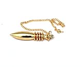 Jet Egyptian 4 Plate Isis Karnak Gold Pendulum 4 Ring Chamber Reiki Wiccan Free Booklet Jet International Crystal Therapy Healing Dowsing A++ Metaphysical Spiritual Image is JUST A Reference.