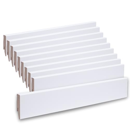 Sockelleiste 60mm weiß (Sockelleisten Sparpaket 26m)