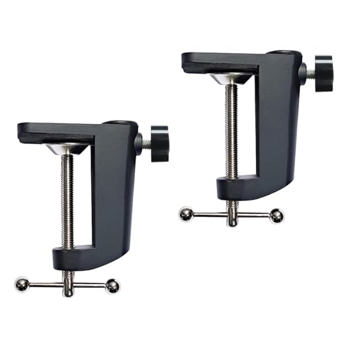 2Pcs Universal Fence Clamps for Woodworking, Aluminum Alloy Durable Woodworking Clamps for Table Saw, Miter Saw, Router Table, Drill Press Table, Clamping Squares