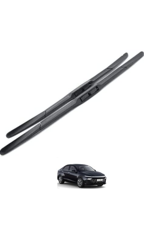 Image of AWB Front Hybrid Wiper Blades Compatible with New Verna,Verna Fludic Verna allroad(Pack of 2)