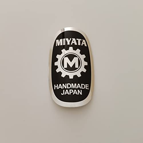 Gepinke Bike Head Badge Soft Aluminum Decals Stickers for BMX Folding Bicycle DIY Cycling Accessories (Miya-ta-m)