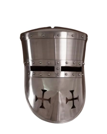 Casque médiéval de croisade ventilé pour éviter la chaleur en combat historique