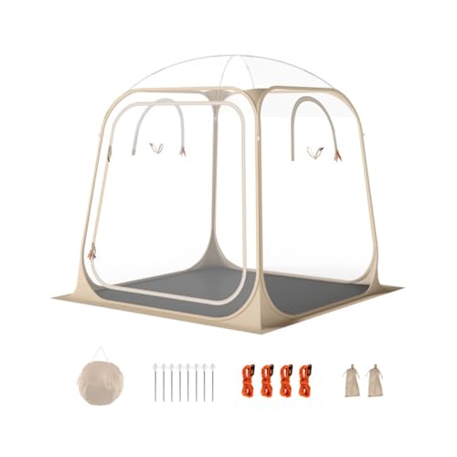 Carpa pop-up transparente 7x7 ft para deportes y camping miniatura 1