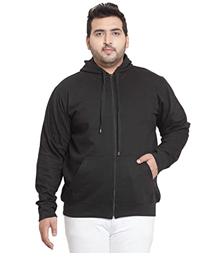 Image of Scott International Men's Solid Cotton Hoodies for Men Sweatshirt for Men Stylish Hooded Sweatshirt for Men with Zip Stylish Winter Wear with Hood and Pockets