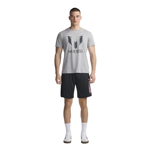 Image of Messi Men's Wingstar Logo Tee, Lifestyle Short Sleeve T-Shirt, Standard Fit with Graphic