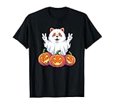 Photo Gallery divertente chow chow ghost pumpkin boo halloween bambini uomo donna maglietta Photo Gallery divertente chow chow ghost pumpkin boo halloween bambini uomo donna maglietta