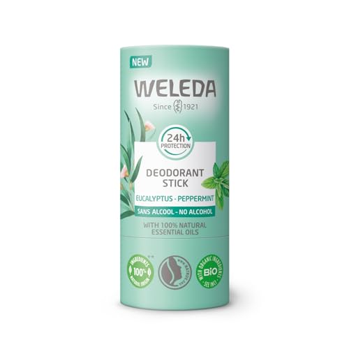 WELEDA - Deodorant stick Eucalyptus Peppermint - Efficacité 24H - Vegan* - Certifié Natrue** - Stick 50 g