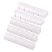 5pcs White 43mm 6 String Pre-Cut Slotted Bone Nut Fit for Electric Guitar Parts