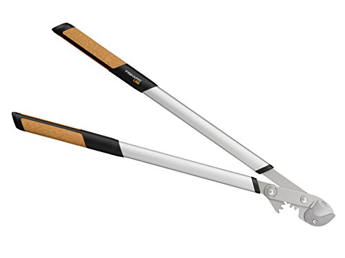 Fiskars Coupe-branches à enclume Quantum pour bois sec et dur, Diamètre de coupe: 5,5 cm, Lames en acier trempé avec revêtement antiadhésif, Longueur: 80 cm, Noir/Orange, L109, 1001437