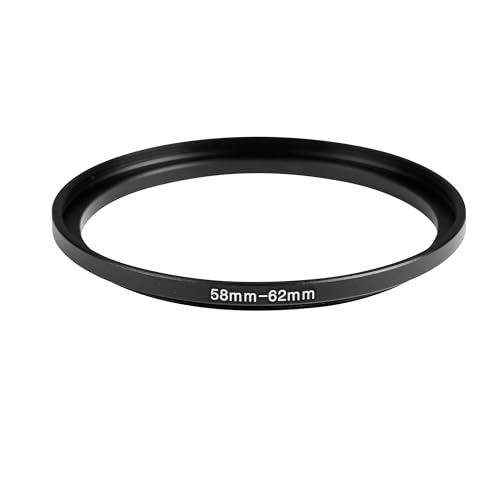Image of 58-62mm Step-Up Ring Adapter, 58mm to 62mm Step Up Filter Ring for 58mm Lens Install 62mm ND CPL UV Camera Lens Filter(58mm-62mm)