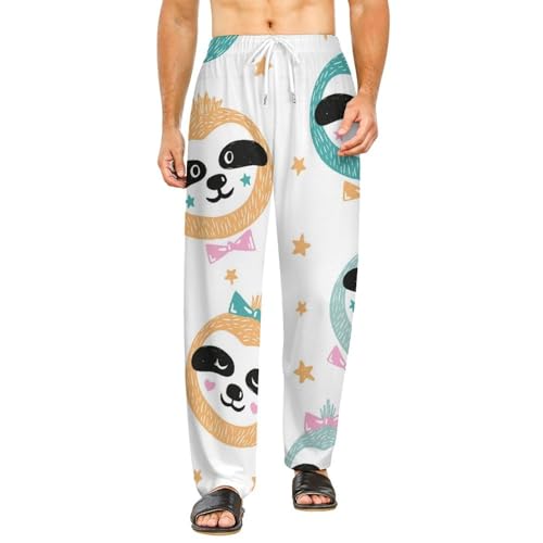Singe mignon bas de pyjama femme pantalon vêtements de nuit doux et relaxant taille S