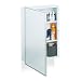Produktbild Relaxdays Spiegelschrank Bad, Hängeschrank, eintüriger Wandschrank aus Stahl, mit 3 Ablagen, HBT: 56x40,5x12,5 cm, weiß