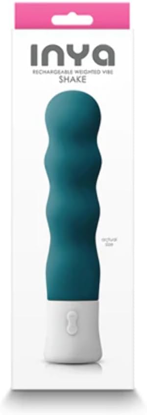 Inya Shake Rechargeable Silicone Vibrator (Teal)