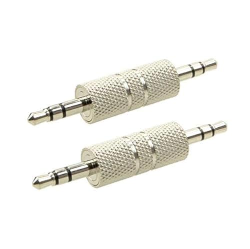 CESS 2er-Pack Adapter – 3,5 Mm Klinke Auf 6,35 Mm (1/4 Zoll), Vergoldet, Für Kopfhörer