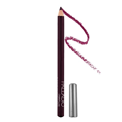Palladio Lip Liner Pencil, Wooden, Firm Yet Smooth, Contour And Line With Ease, Perfectly Outlined Lips, Comfortable, Hydrating, Moisturizing, Rich Pigmented Color, Long Lasting, Chianti #TOP9
