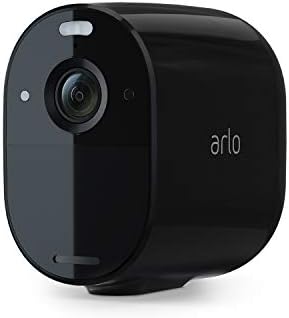 Arlo Essential Spotlight Outdoor Security Camera, Wireless CCTV, 1 Cam, Direct to WiFi, 1080p, Colour Night Vision, 2-Way Audio, 6-Month Battery, 90-Day Free Trial Arlo Secure Plan, Black