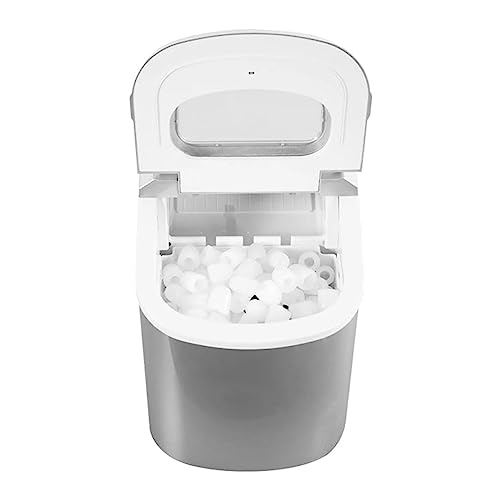 Fabricadora de hielo portátil de 27 lb color plata miniatura 4