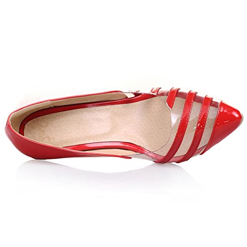 Patent Stiletto Heels Womens Pointed Toe Pumps Slip On4