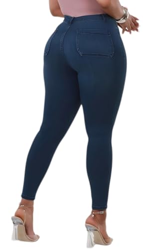 Womens Classic High Waisted Skinny Stretch Lifting Jeans Slim Fit Denim Pants4