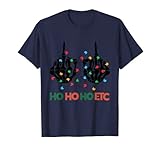 Weihnachten Skelett Hände Mittelfinger Weihnachtsbaum T-Shirt
