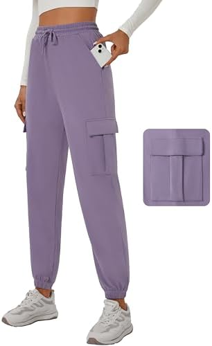YOYOYOGA Women's Joggers Pants Pockets Sweatpants Drawstring High Waisted Sweatpants Lounge Workout Running Track Pants