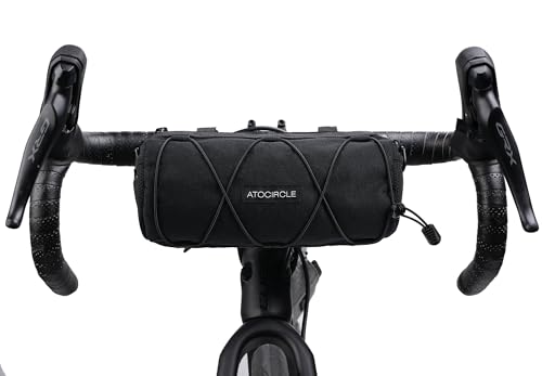 Atocircle ATO-001 Bike Handlebar Bag, Water-Resistant & Large Capacity Small Front Storage Pack With Shoulder Strap cover
