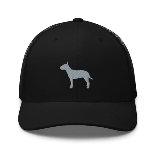 Bull Terrier Trucker hat, Embroidered Unisex Trucker hat, Bull Te...