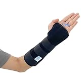 TANDCF Unisex Forearm and Wrist Support Splint Brace Double Fixation Wrist Brace for Carpal Tunnel,Adjustable Night Time Forearm Immobilizer Brace Splints,10.6 inch (27cm) length(LH/M)