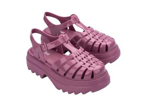 Image of Melissa Possession Platform II Jelly Sandals for Women - Classic Fisherman-Style Chunky Platform with Adjustable Ankle Strap, Lightweight EVA Sole, and Non-Slip Traction