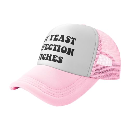 Image of My Yeast Infection Itches Trucker Hat Funny Baseball Caps Adjustable Fishing Hats for Men Women Black