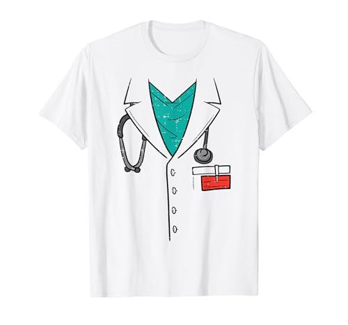 Disfraz médico divertido de Halloween para hombres y niños Camiseta