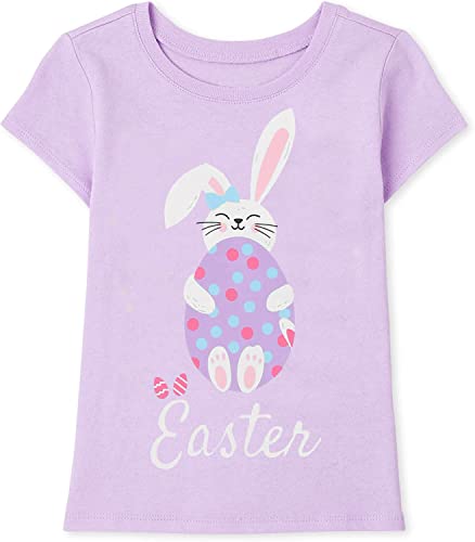 Easter Shirts for Toddler Girls Bunny T-Shirt Graphic Tees Kids Rabbit Tops Egg Hunt Easter Day Gift Size 1-7T