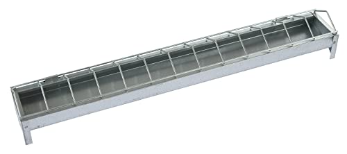 Kerbl Mangeoire Poules 10x100cm Galvanisée Pour Élevage/Agriculture Urbaine Grand