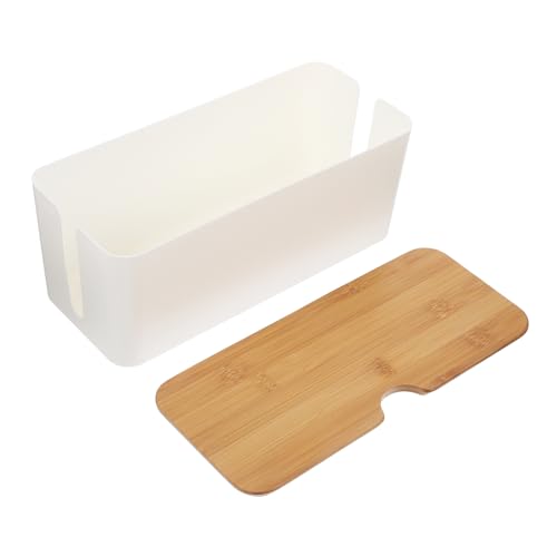 OSALADI Caja Mantenimiento de Cable Equipo Soporte de Monitor Abrazaderas para Cables USB Cable Holder Organizador de Cables Estuche ocultador de Cable gestión de Cables Las Caderas