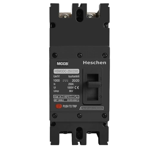 Heschen DC Molded Case Circuit Breaker MCCB, 2 Poles DC1000V, Photovoltaic Circuit Breaker - Image 2