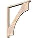Ekena Millwork BKT0402X36X40WTL05SDF Westlake Block Smooth Bracket w/Offset Brace, Douglas Fir
