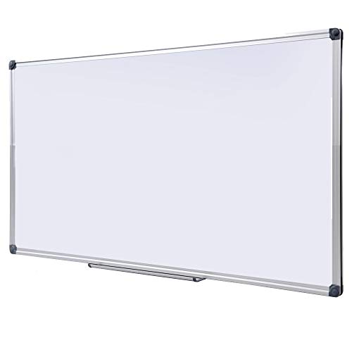 Premium 72"x 48" Multipurpose Magnetic Dry Erase Board with Aluminum Frame | Versatile Wall-Mounted Whiteboard with Pen Tray for Enhanced Office and Classroom Presentations