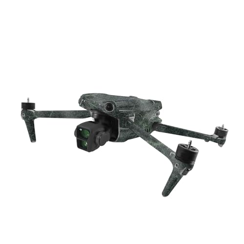 Image of MightySkins Glossy Glitter Skin Compatible with DJI Air 3 - Green Marble | Protective, Durable High-Gloss Glitter Finish | Easy to Apply