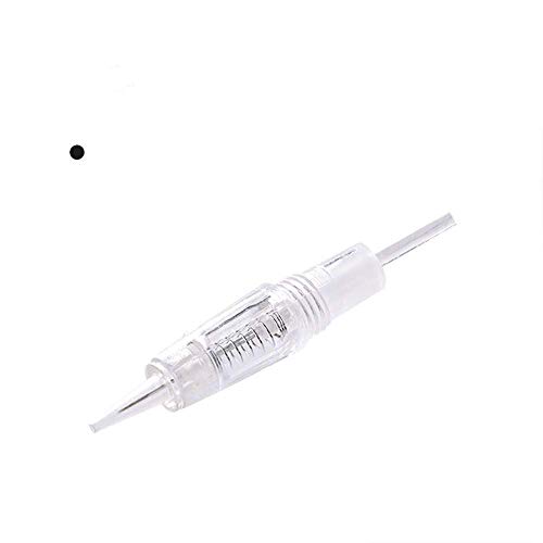 Permanent Makeup Needles Eyebrow Needles Makeup Tattoo Needles 1R/1P Permanent Makeup Pen Needle Cartridge for Eyeliner 10 Pcs/Set(EN51-1R)