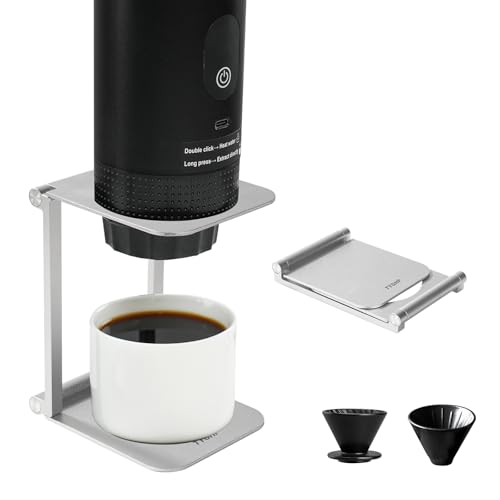 TYGHF Pour over Dripper Stand,Portable & Foldable Espresso Machine Stand with outin,Office coffee...