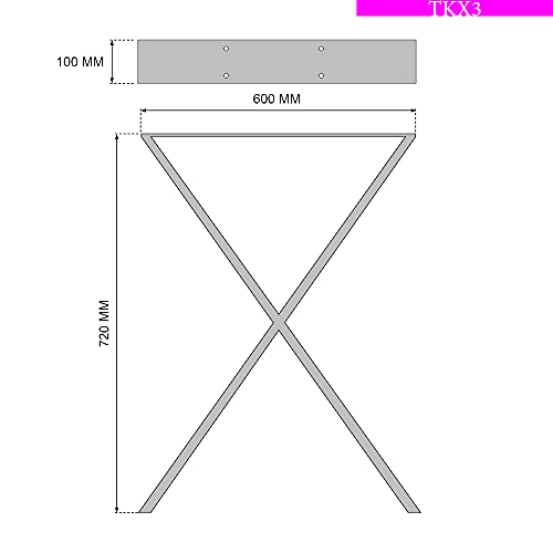 Sossai® Design Gambe per tavolo in acciaio | Forma...