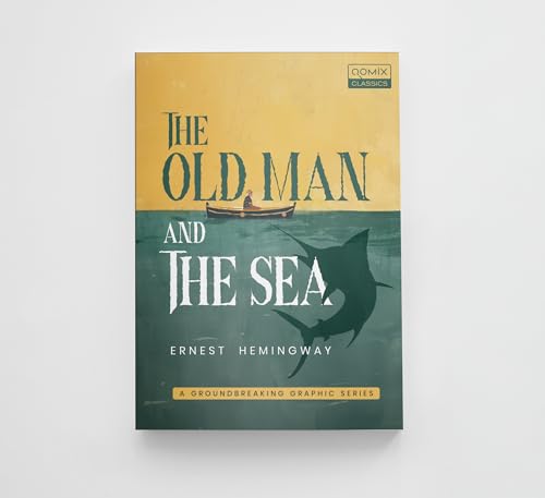 Image of QOMIX Classics Literature Collection, A Room of One's Own by Virginia Woolf, A Hunger Artist and Other Stories by Franz Kafka, The Old Man and the Sea by Ernest Hemingway, Classic Fiction Book Set
